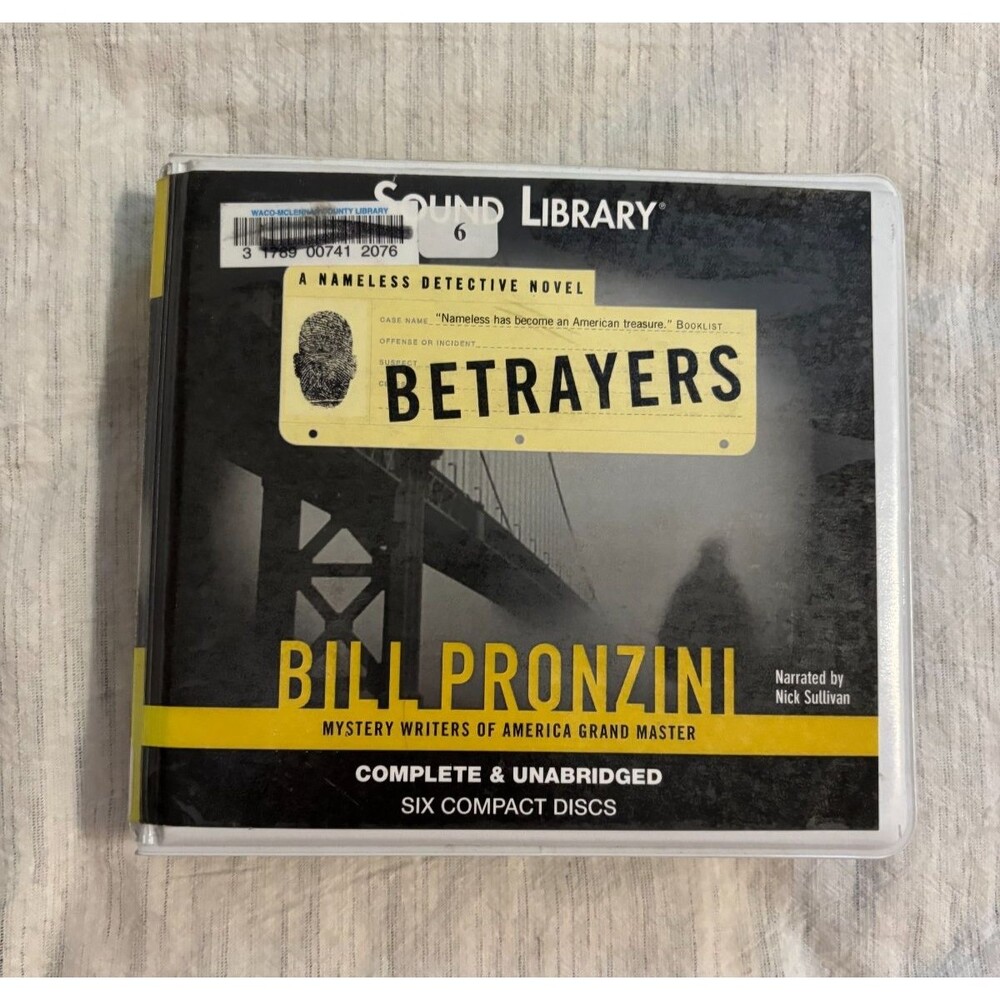 Betrayers Bill Pronzini Audiobook CD Complete Unabridged Ex Library
